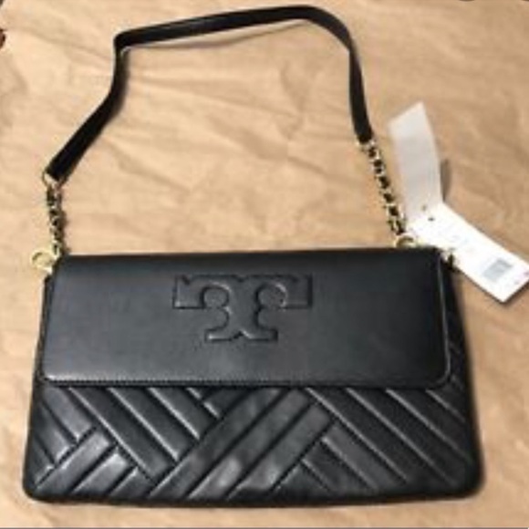 Tory Burch Alexis Clutch with Chain Leather Strap - Picture 3 of 5